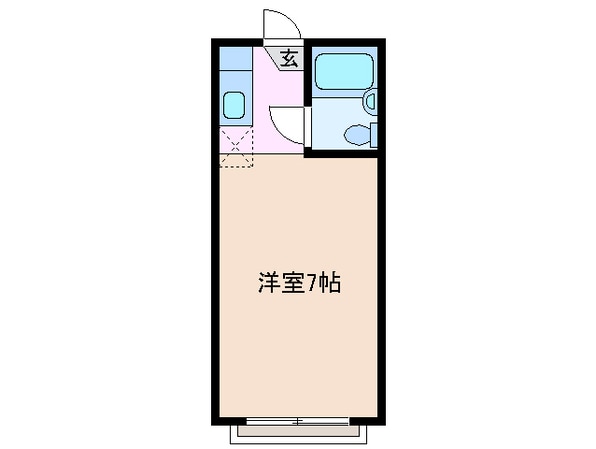 新正駅 徒歩8分 3階の物件間取画像